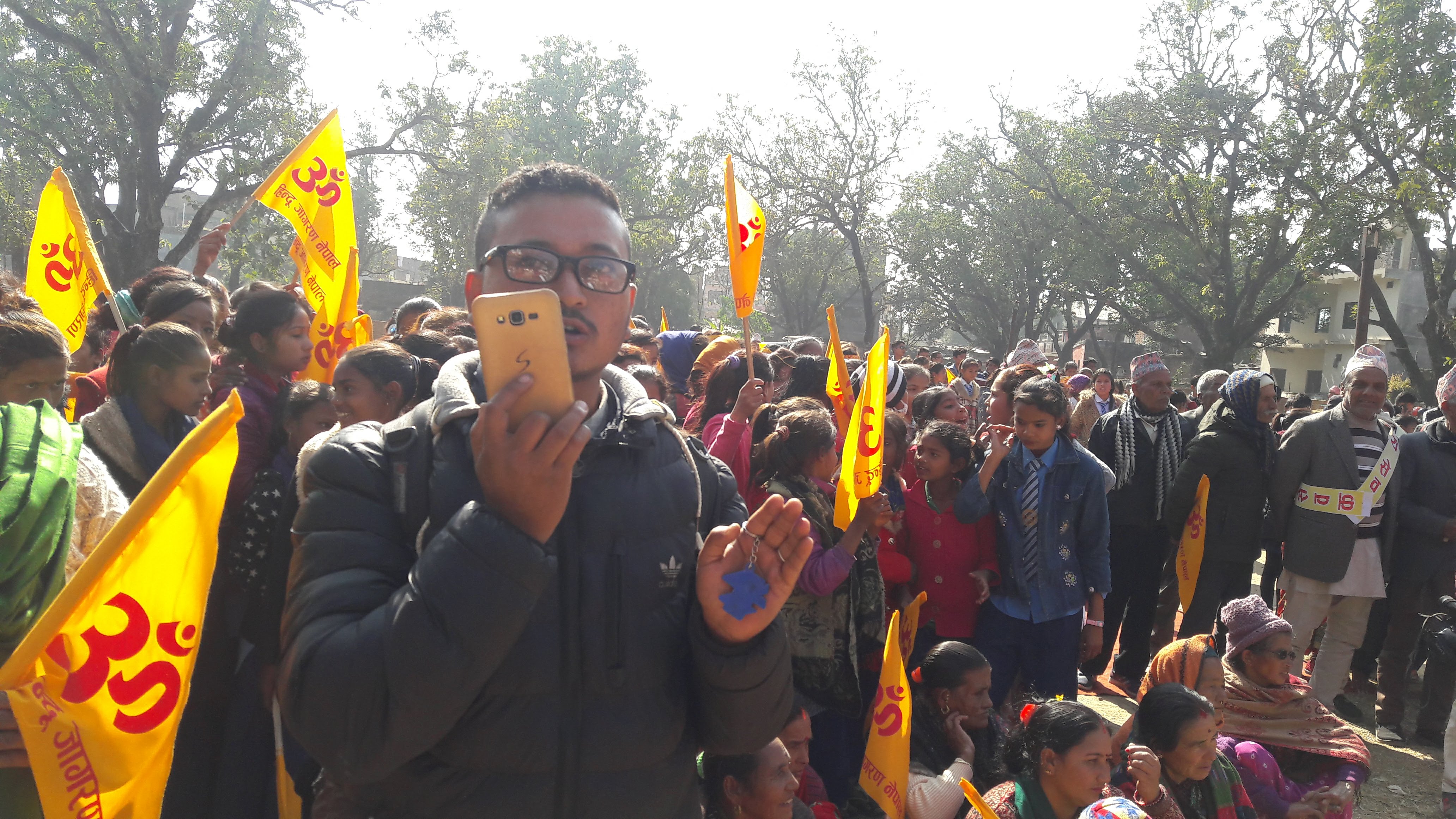 Rally of Hindu Jagaran Nepal