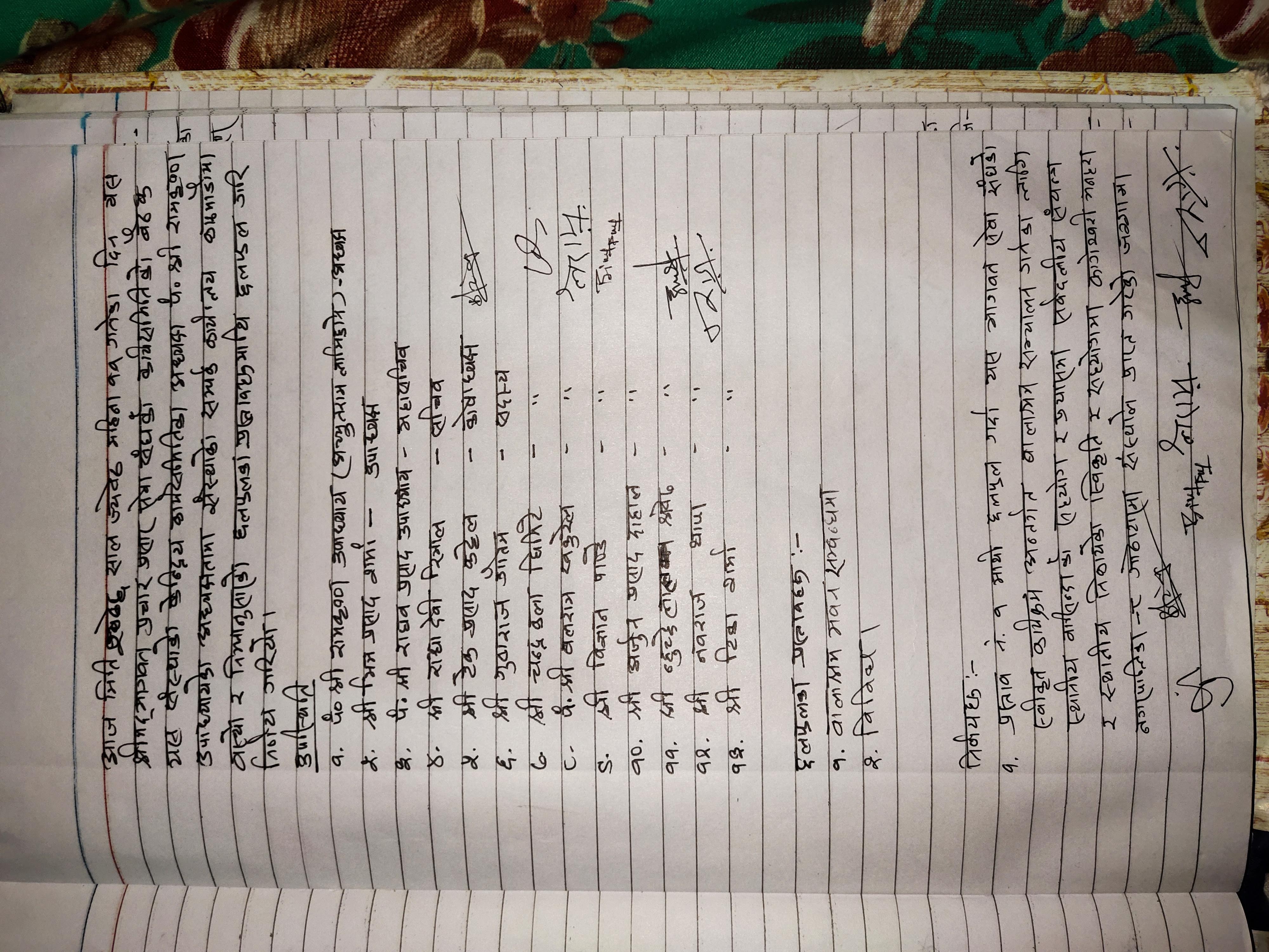 Memorandums of Hindu Jagaran Nepal .